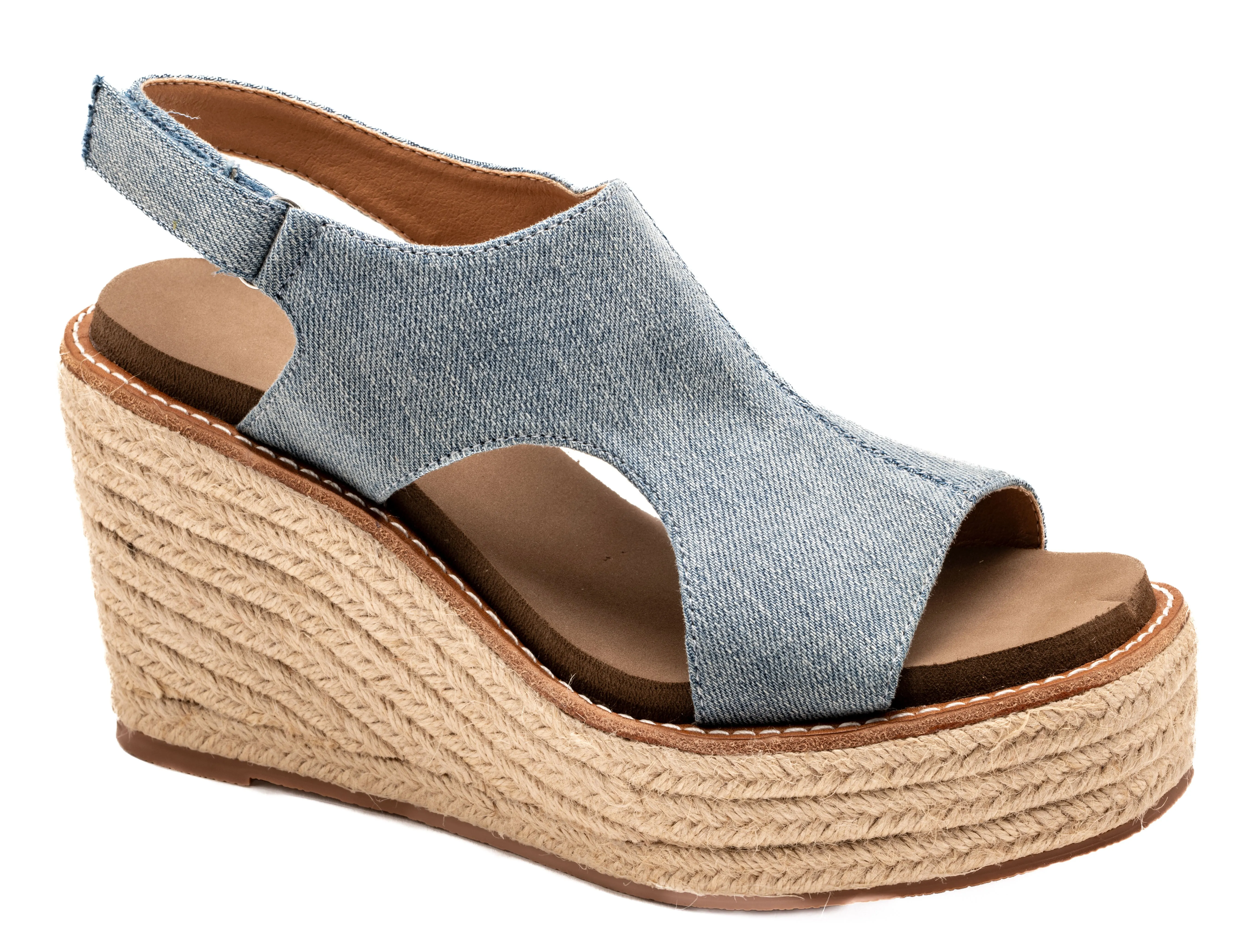 Corky's Denim Freddie Wedges