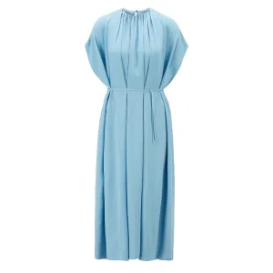 Dibanty Cap Sleeve Belted Caftan Dress