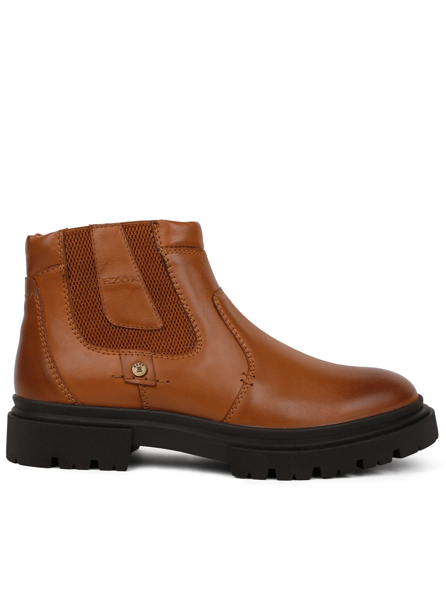 Ezok stan Brown chelsea casual boots shoes