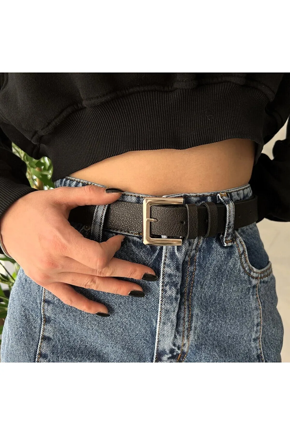 Fiori Women's Cornered Classic Basic Women's Belt