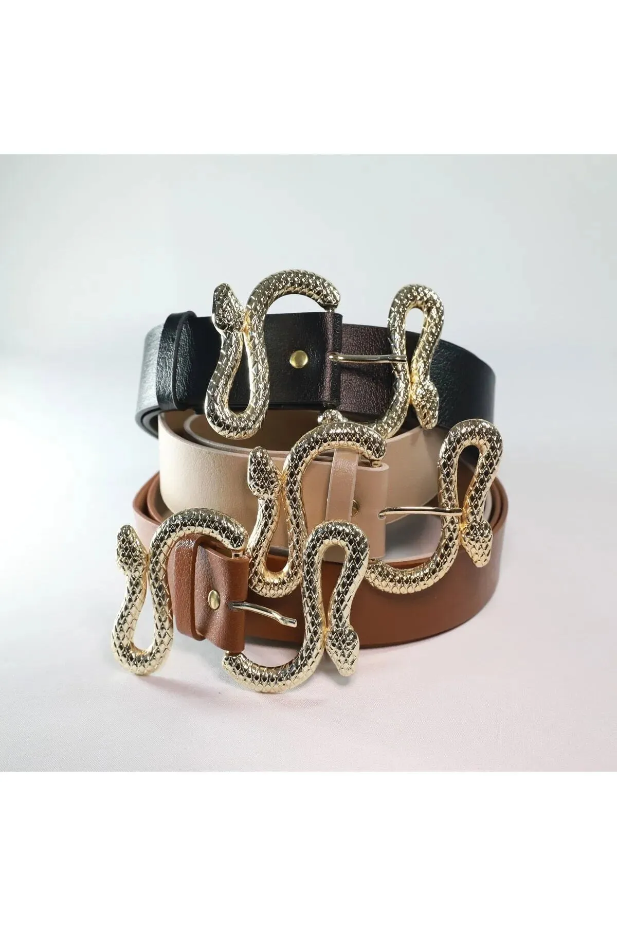 Fiori Women's Snake Buckle Belt