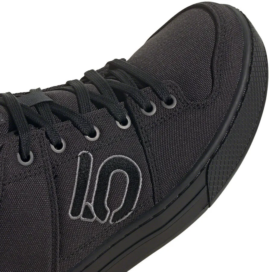 Five Ten Five Ten Freerider Canvas Flat Shoe - Men's, Core Black/DGH Solid Grey/Grey Five