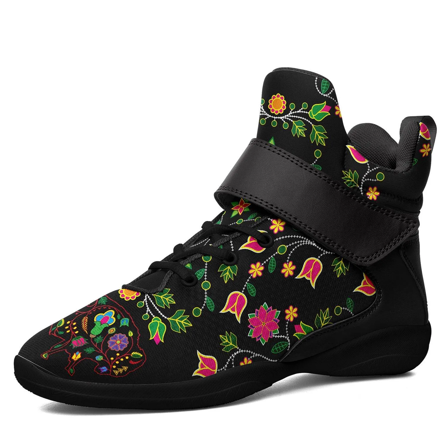 Floral Buffalo Ipottaa Basketball / Sport High Top Shoes