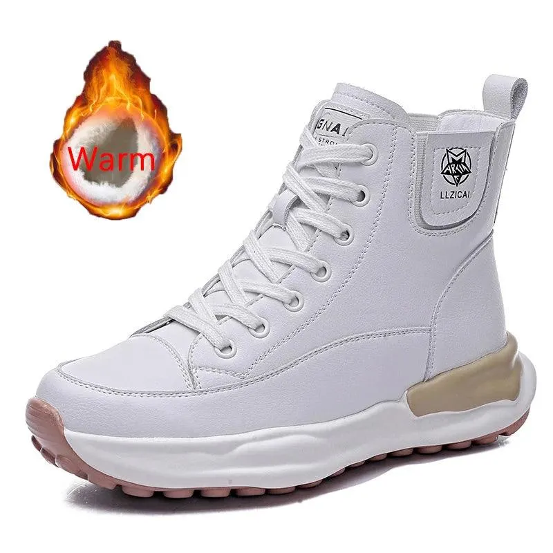 G30 Women's Casual Shoes - High Top Sneakers - Thick Soled Boots