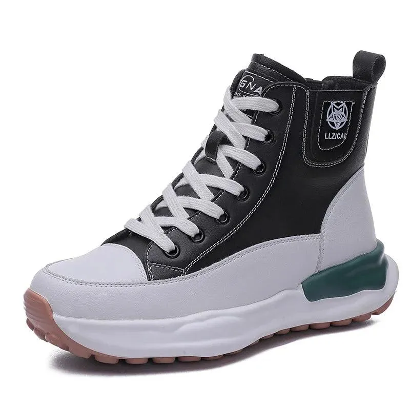 G30 Women's Casual Shoes - High Top Sneakers - Thick Soled Boots