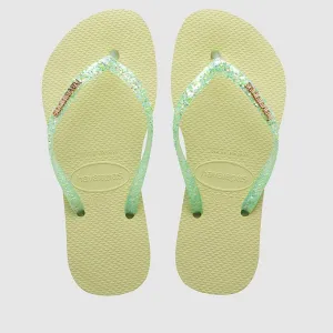 HAVAIANAS DOUBLE SIDED GLITTER GREEN