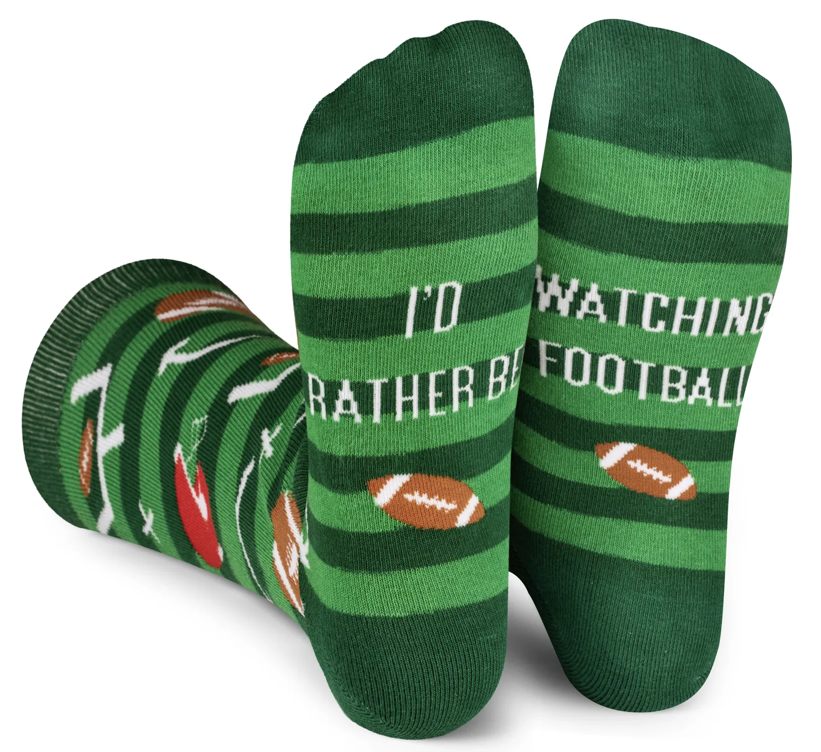 I'd Rather Be Watching Football Crew Socks