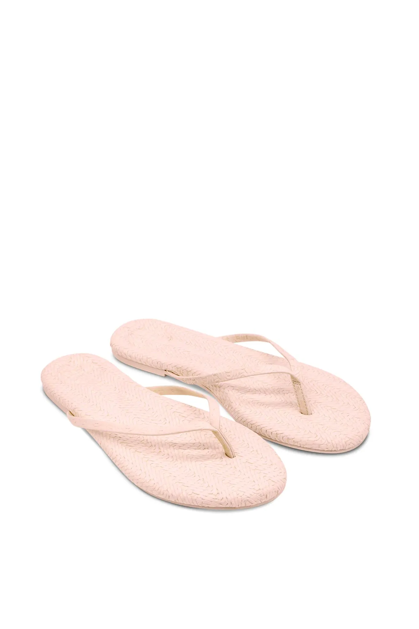 Indie Flip Flops - Off White Weave