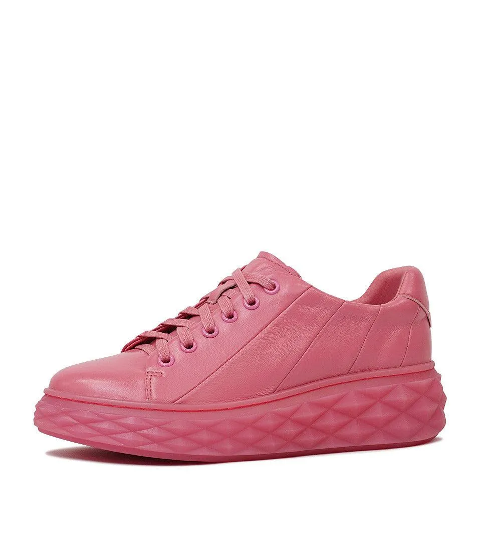 Irsia New Pink Leather Sneakers