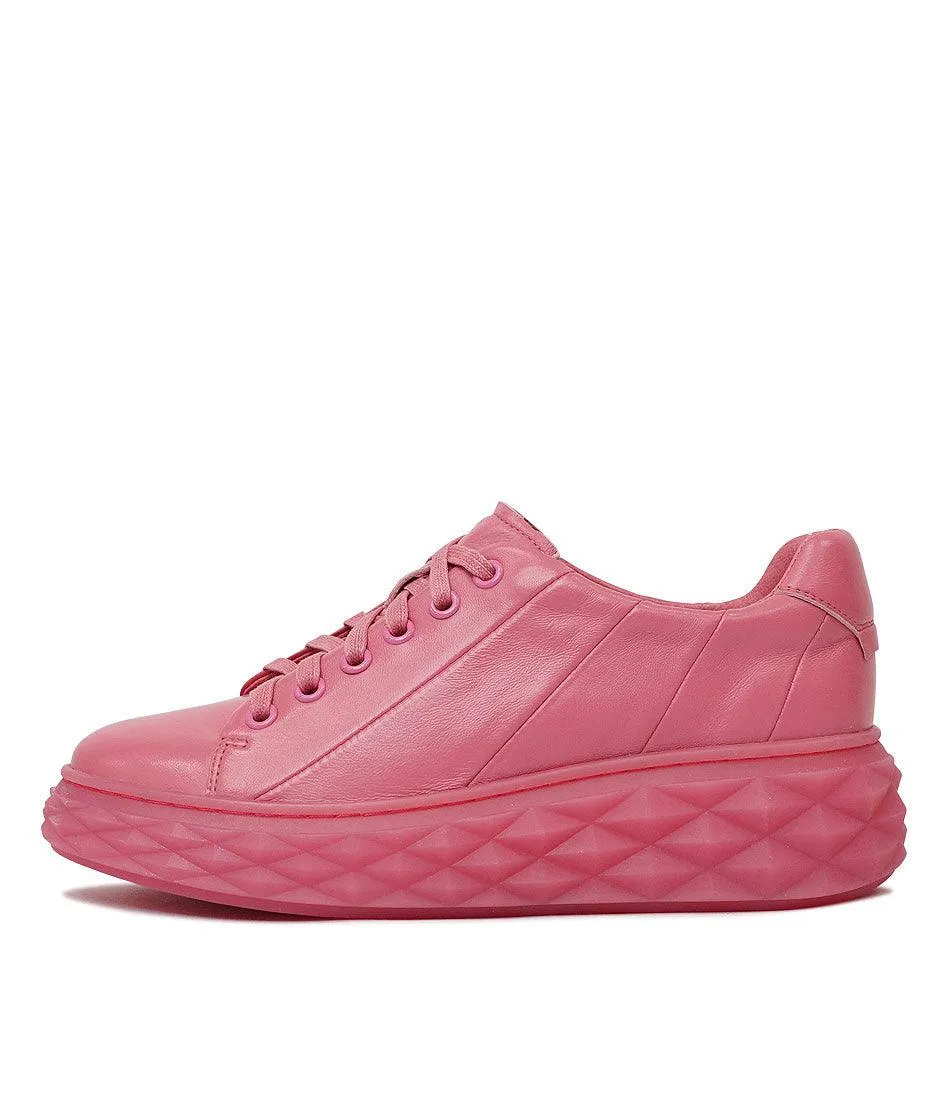 Irsia New Pink Leather Sneakers