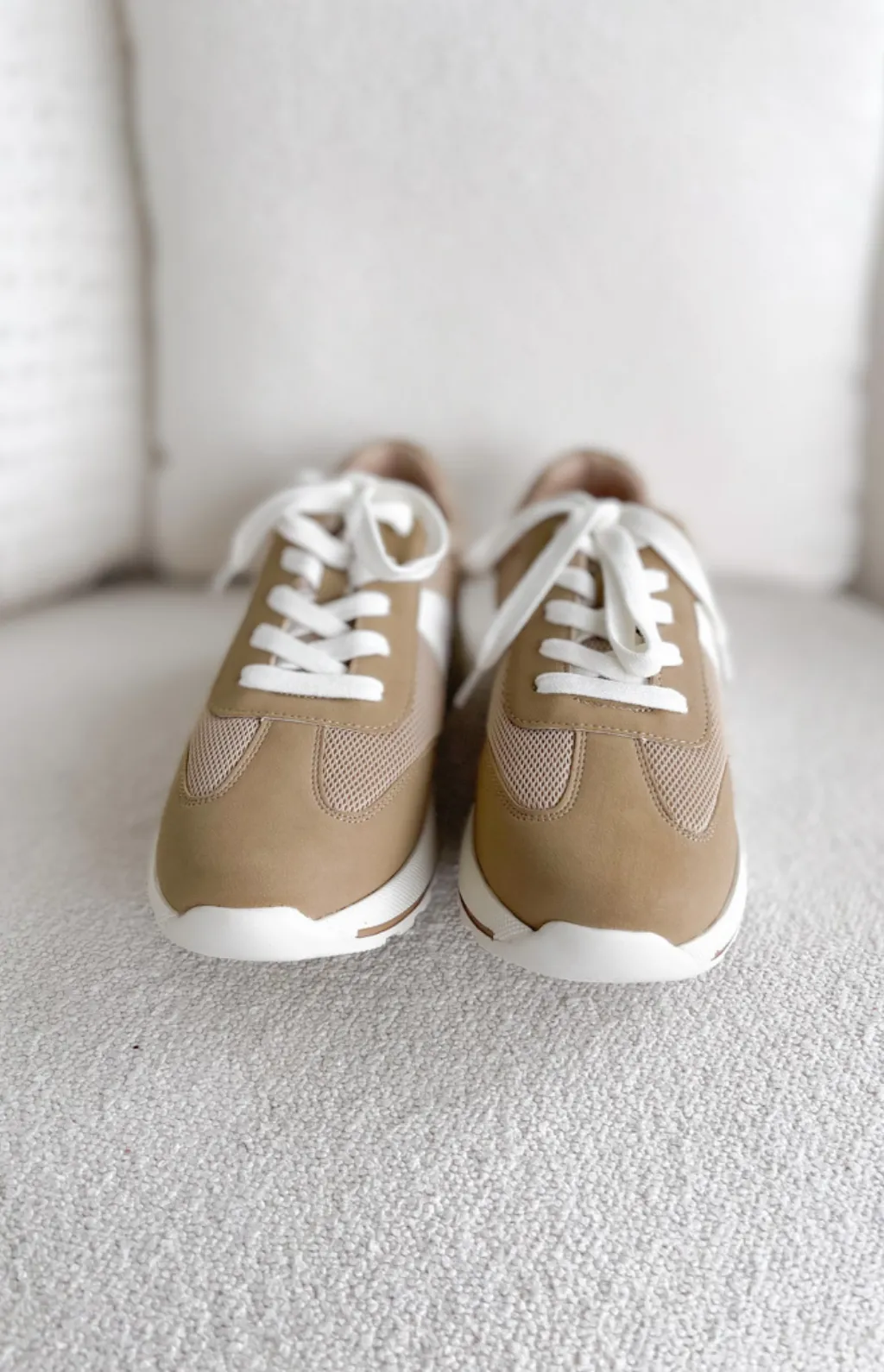 Katie Tan Lace Up MIA Sneakers