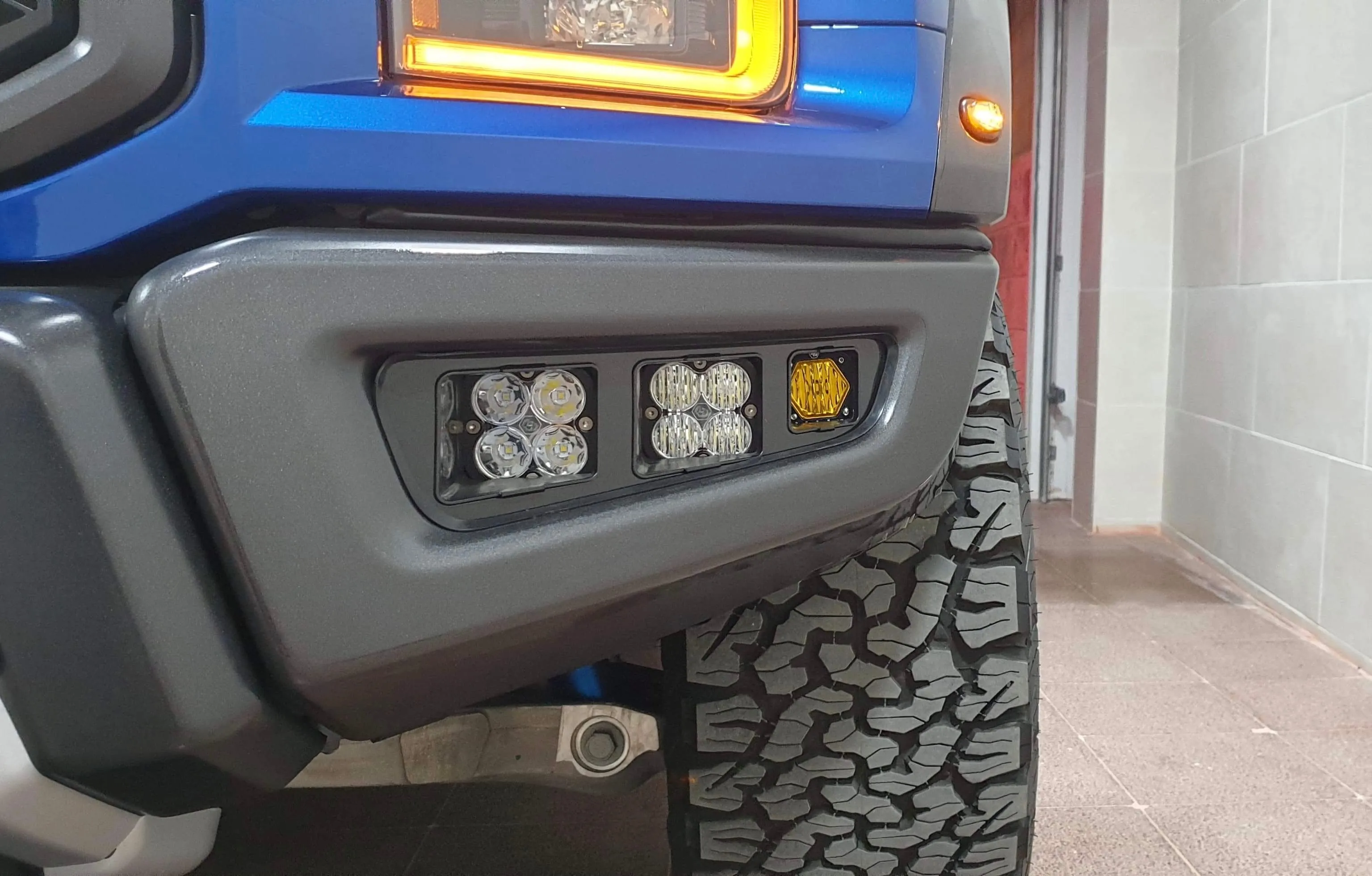 KC Flex Lights to Uber Powerful Baja Designs S1 Kit - 2017  Raptor