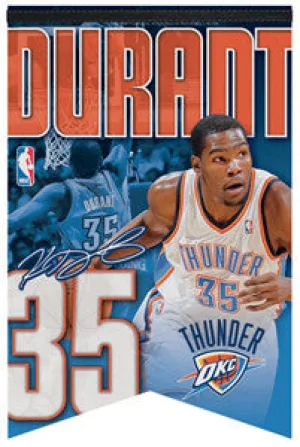 Kevin Durant "OKC-35" Oklahoma City Thunder Premium Felt Banner - Wincraft 2011