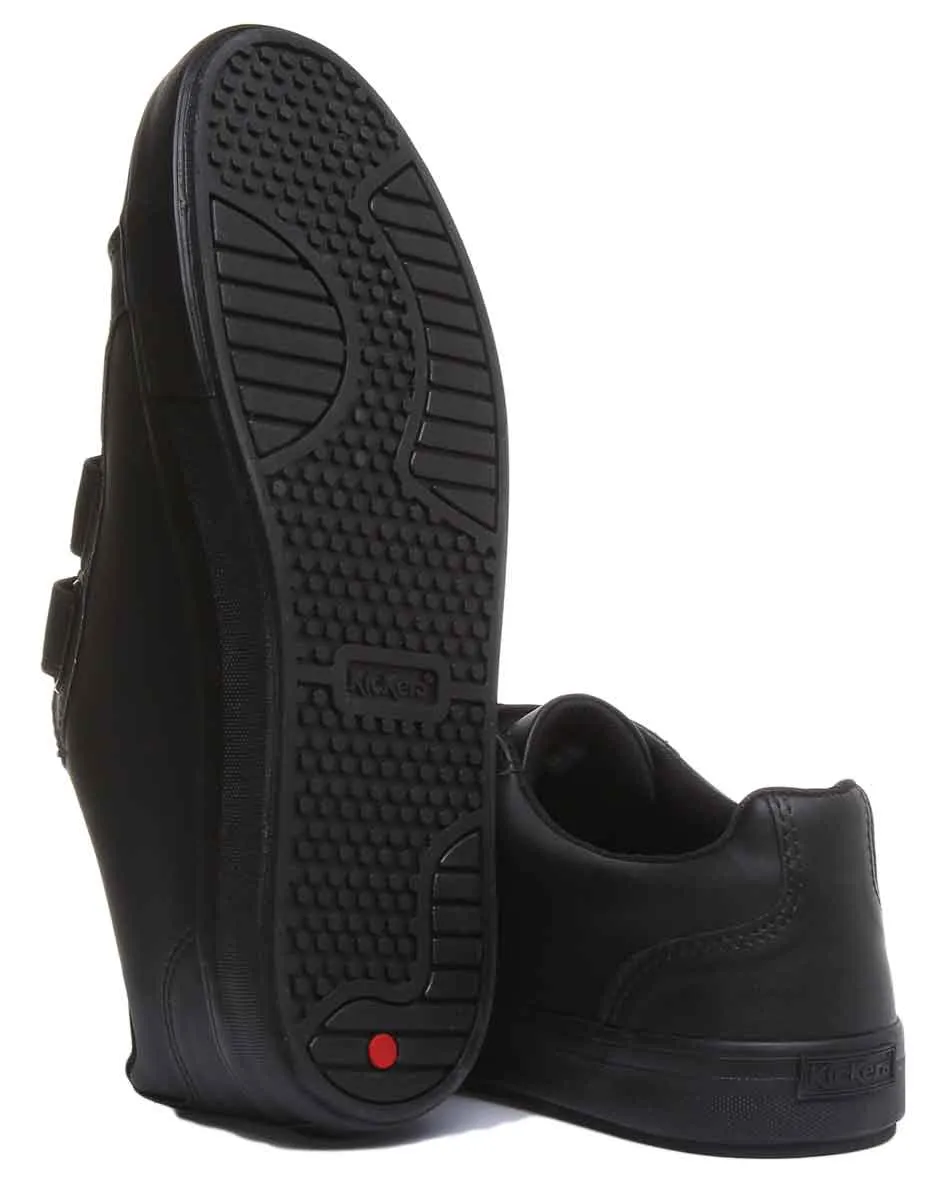 Kickers Tovni Trip Velcro Strap In Black in Adults UK Size 6.5 - 12