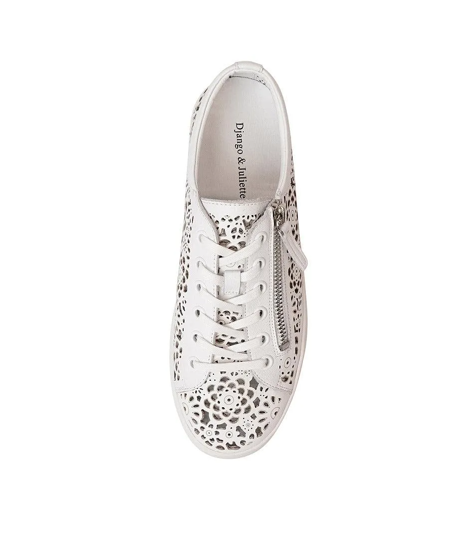 Leitha White Leather Sneakers