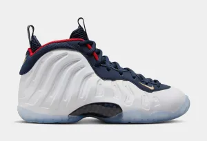 Little Posite One Obsidian Grade School Basketball Shoes (Obsidian/White/University Red)