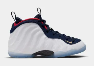 Little Posite One Obsidian Preschool Basketball Shoes (Obsidian/White/University Red)