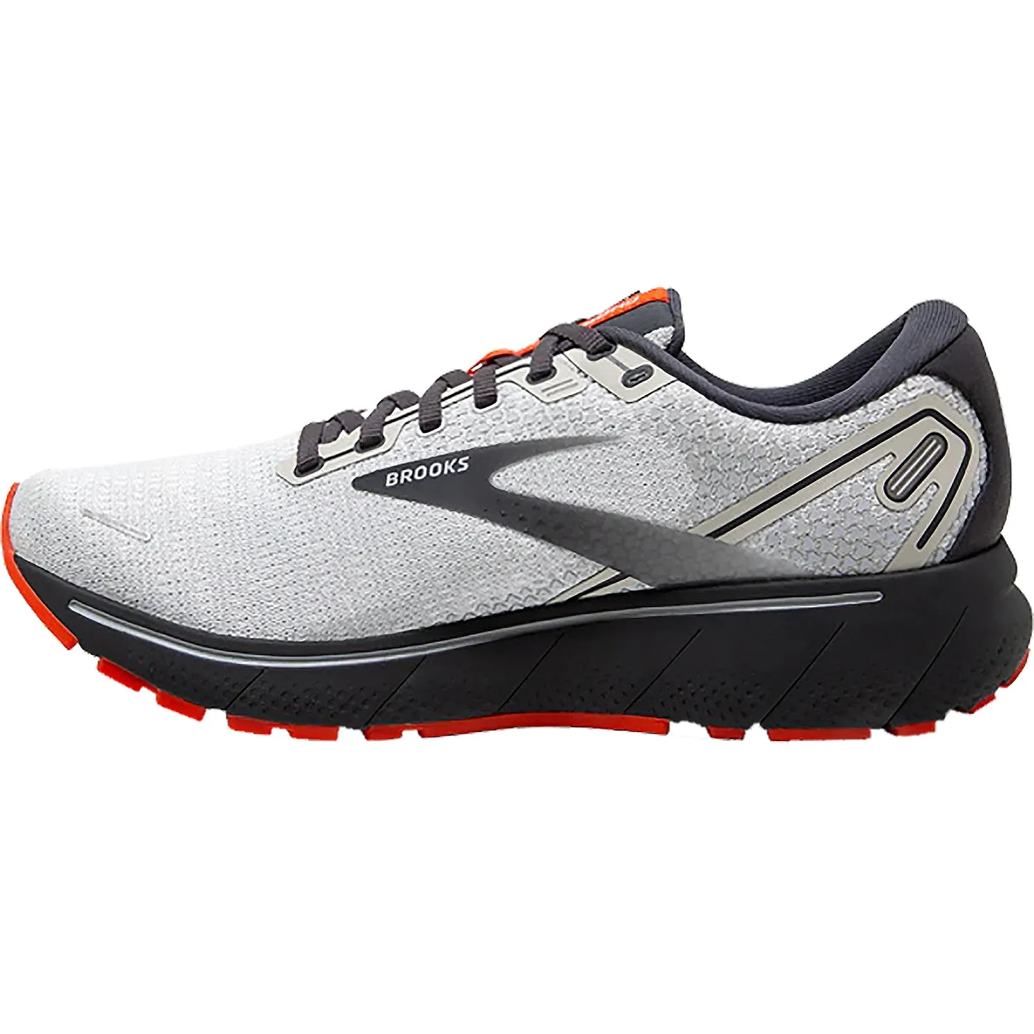 Men's Brooks Ghost 14 Oyster/Cherry/Ebony Mesh