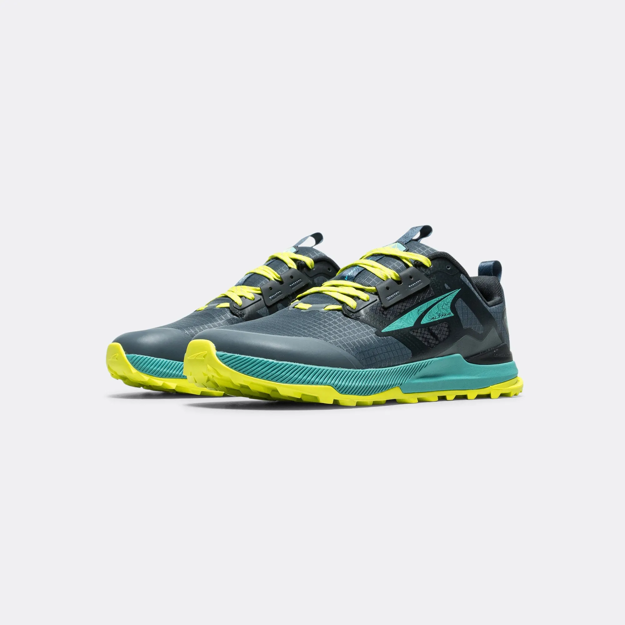 Mens Lone Peak 8 - Black/Green