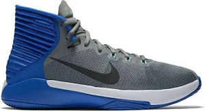 Men's Nike Prime Hype DF 2016 Basketball Shoe Grey/Anthracite/Hyper Cobalt/White Size 13 M US