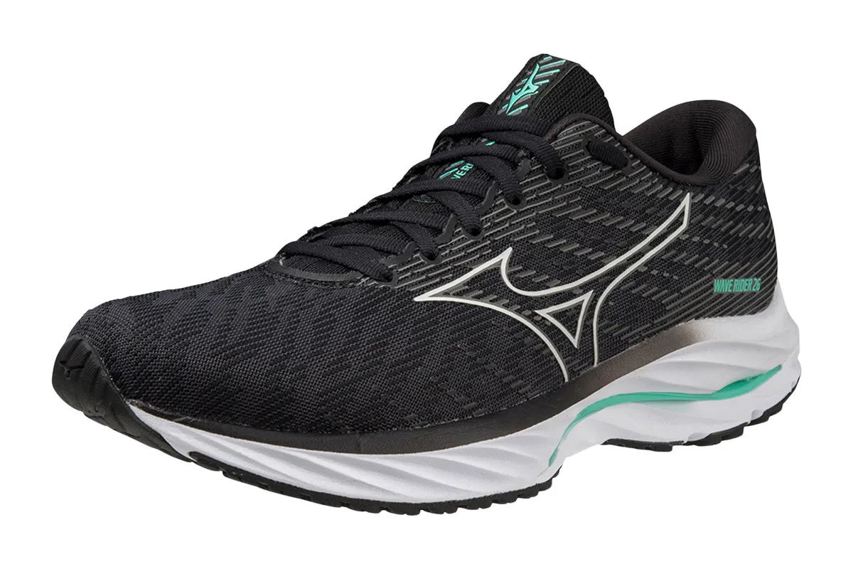 Mizuno Wave Rider 26 B Black/Nimbus Cloud/Biscay Green Womens