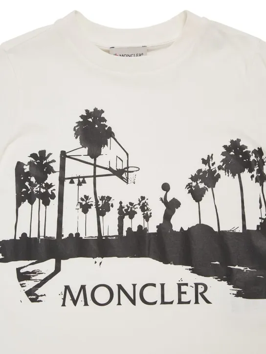 Moncler   Basketball printed cotton t-shirt 