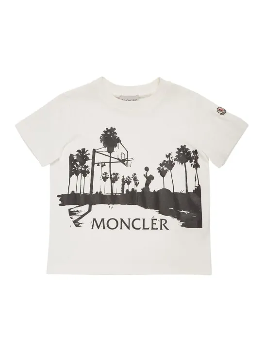 Moncler   Basketball printed cotton t-shirt 