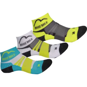 More Mile Endurance (3 Pack) Junior Running Socks - Multi