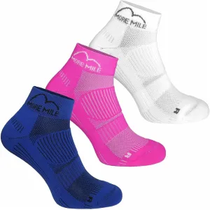 More Mile London 2.0 (3 Pack) Eco Friendly Womens Running Socks - Multi