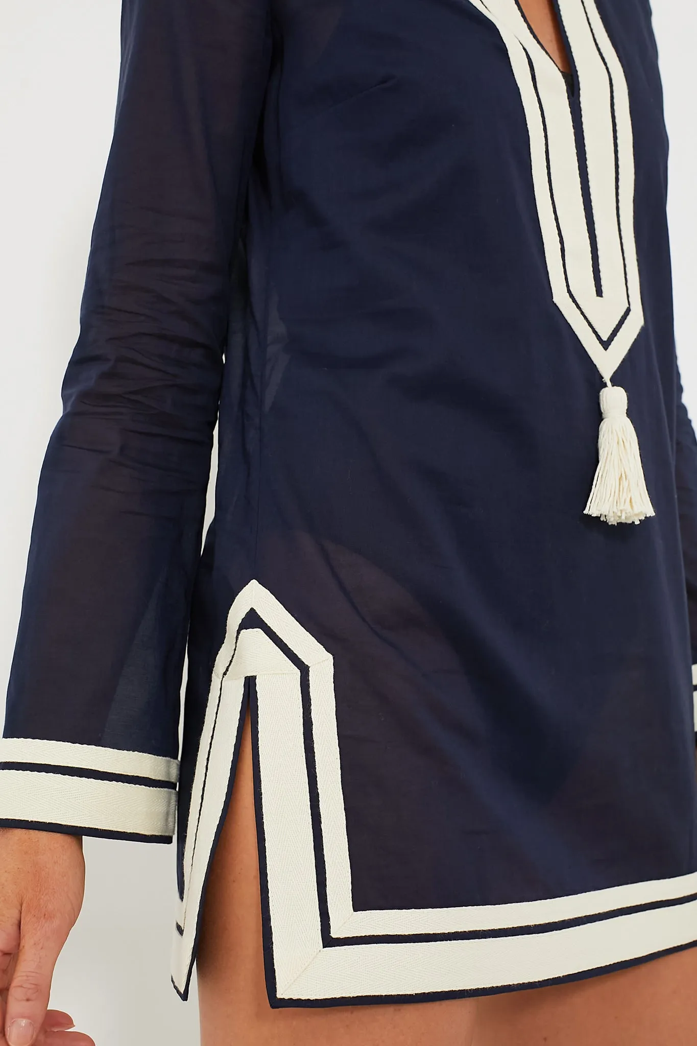 Navy Cotton Tory Tunic