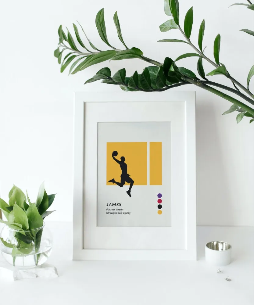 Nba Goats Minimalist Basketball Posters Set Of 3 INSTANT DOWNLOAD Art Prints, Jordan Bryant James Poster, Nba Fans, Sports Wall Art, Basketball Gifts For Men