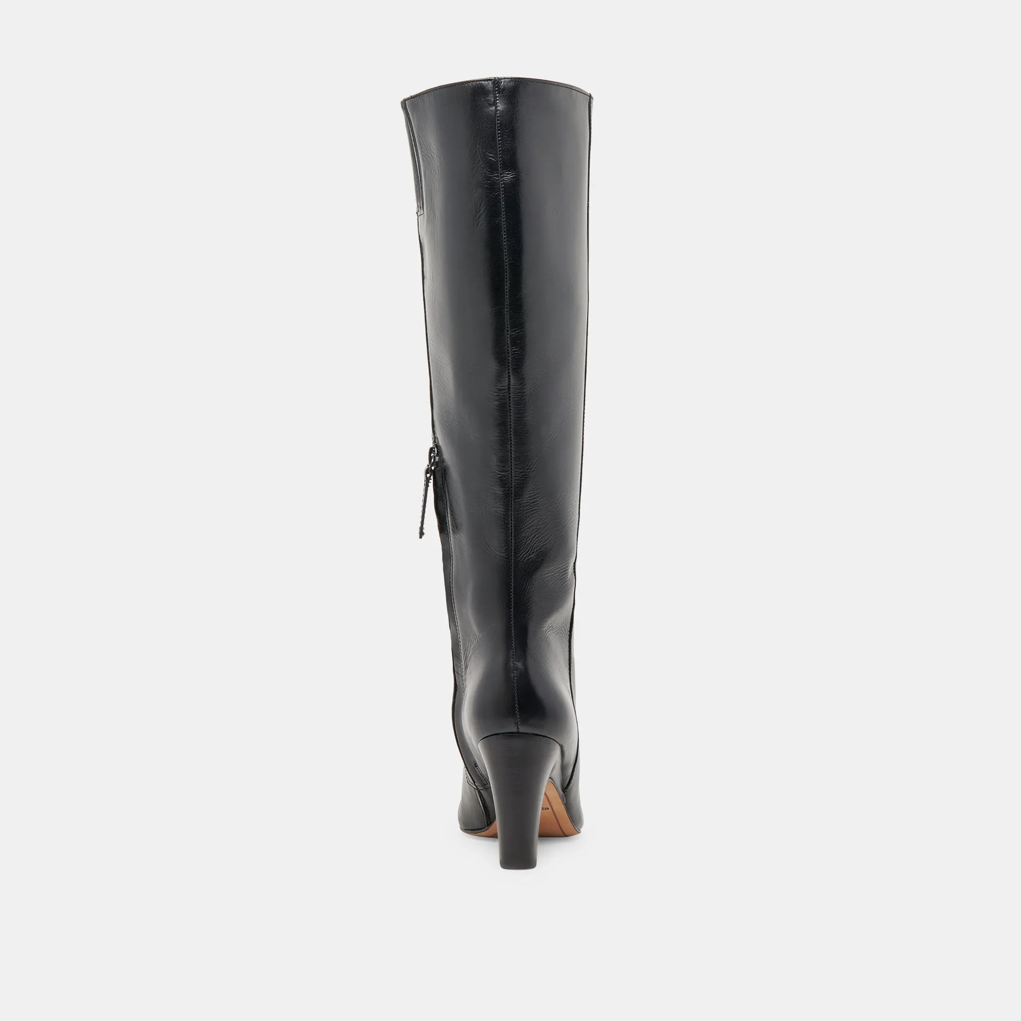 NELAS WIDE CALF BOOTS BLACK LEATHER