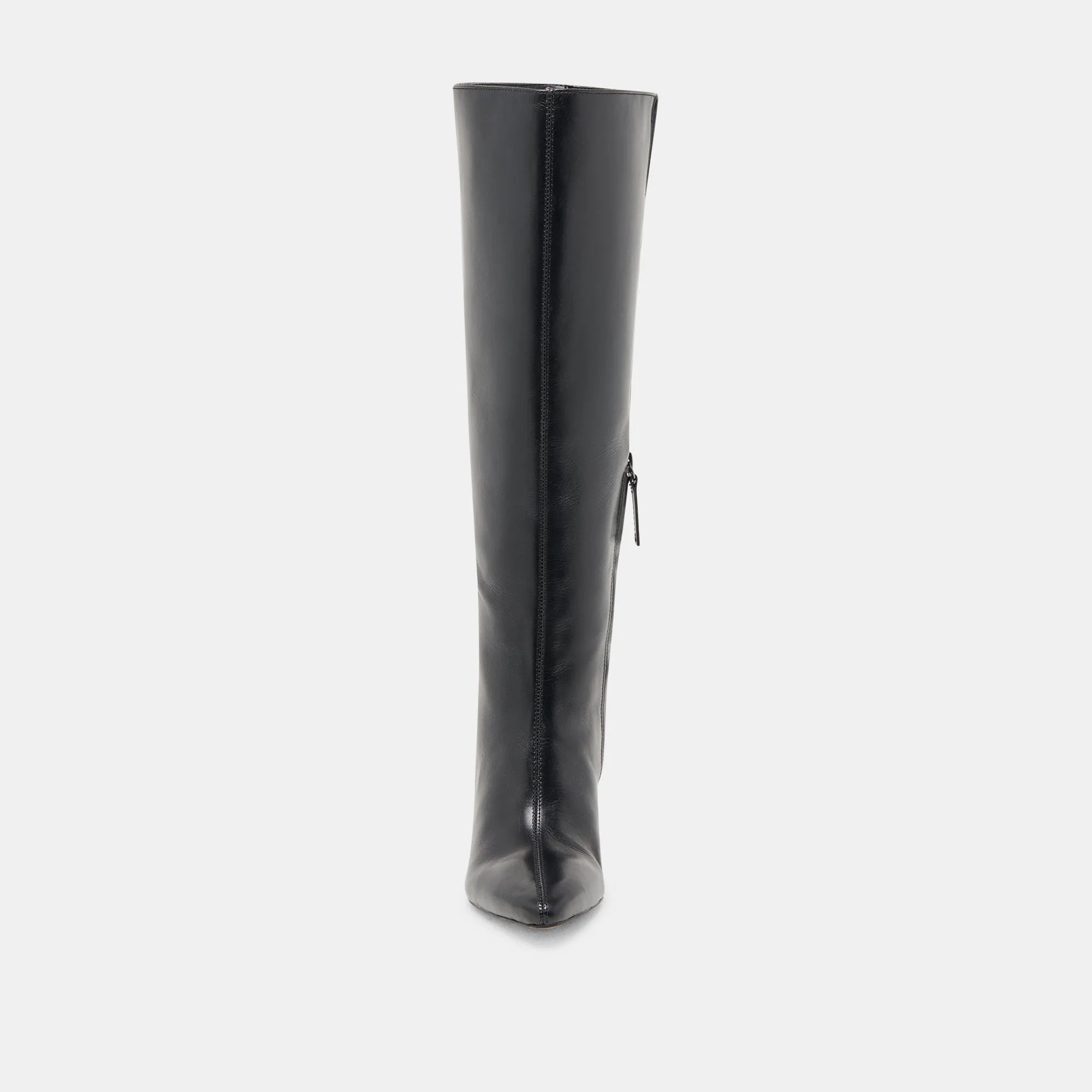 NELAS WIDE CALF BOOTS BLACK LEATHER