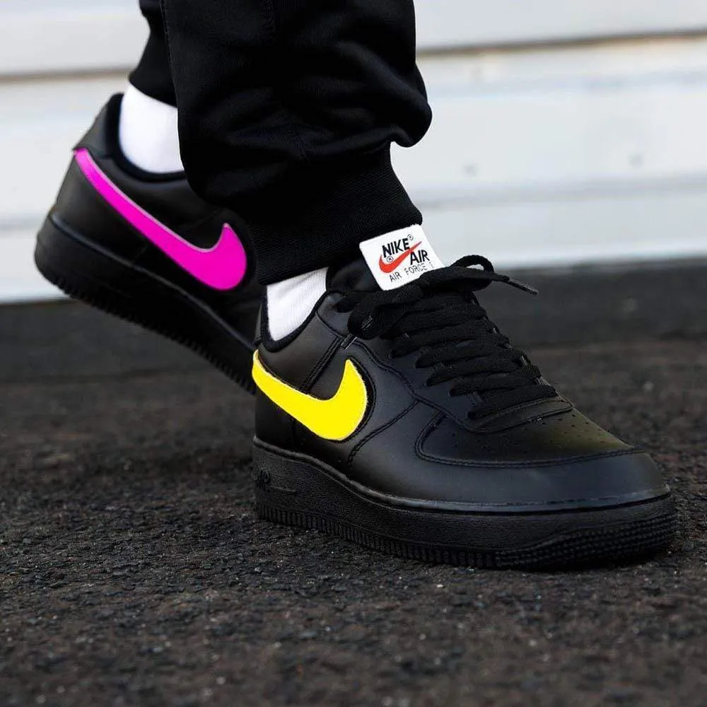 Nike Air Force 1 07 QS Velcro Black Swoosh Pack