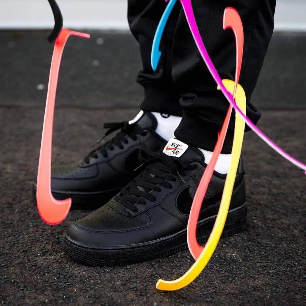 Nike Air Force 1 07 QS Velcro Black Swoosh Pack