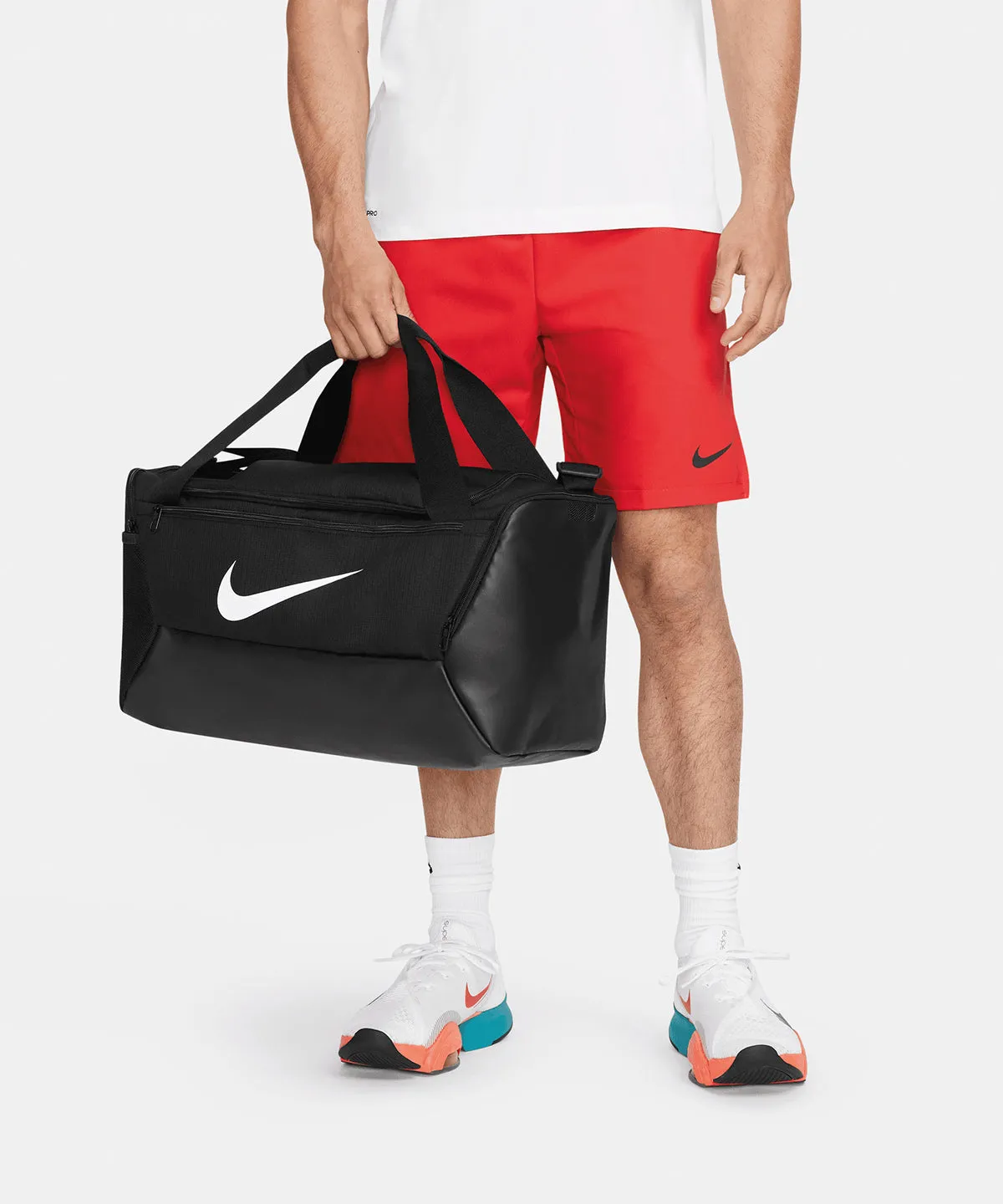 Nike Brasilia small duffle 95 (41L) | Grey/Black/White