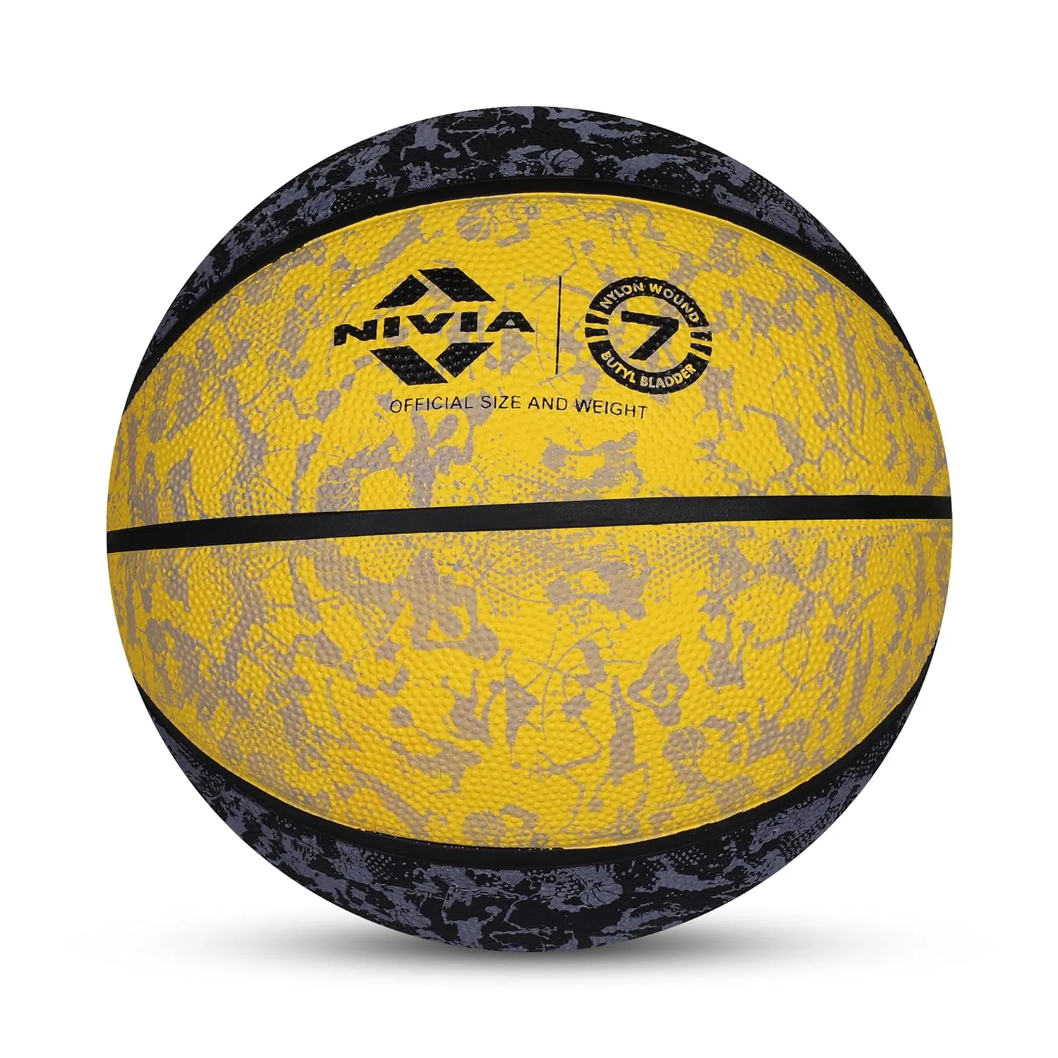 Nivia Graffiti Basketball/Material Rubber/Rubberized Moulded/Panel 8/Suitable for: Indoors Matches