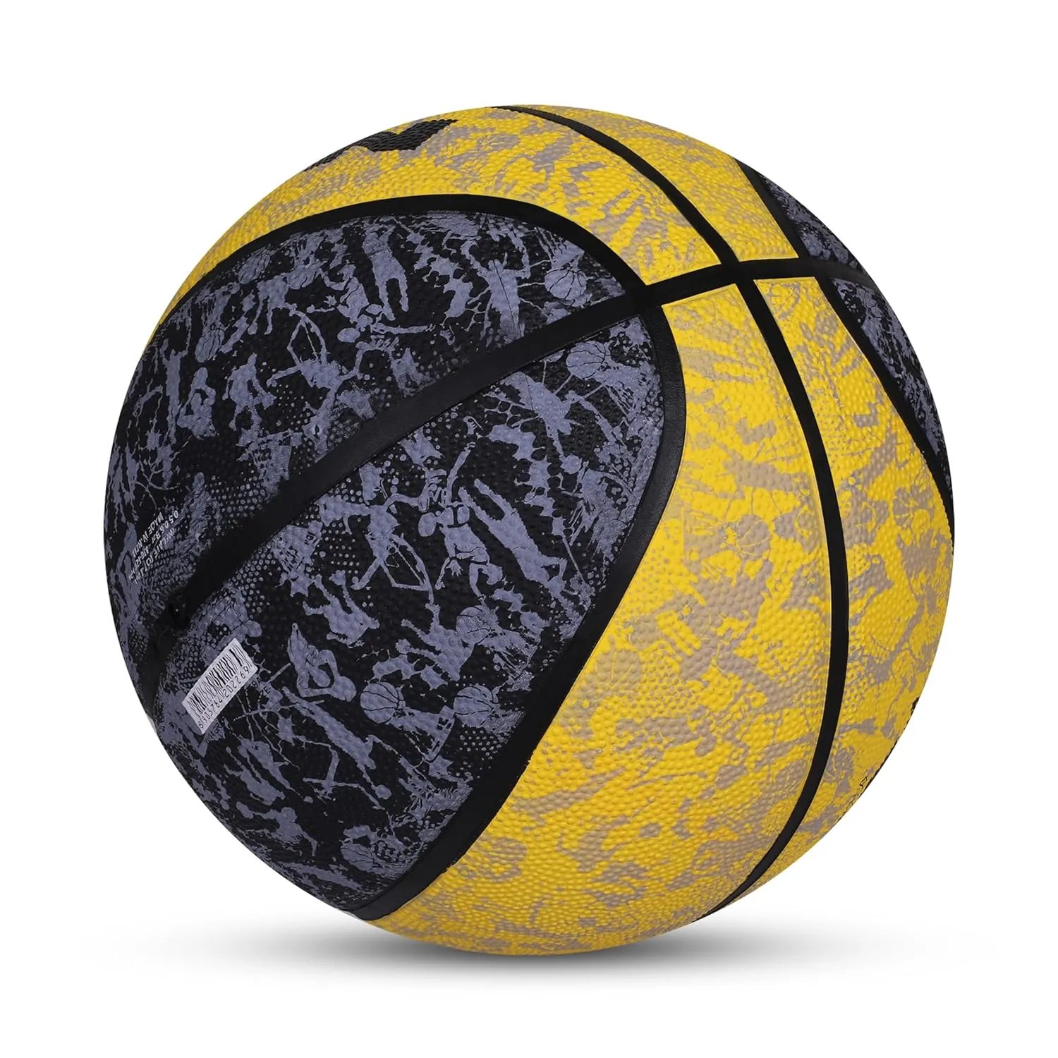 Nivia Graffiti Basketball/Material Rubber/Rubberized Moulded/Panel 8/Suitable for: Indoors Matches