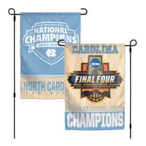 North Carolina Tar Heels 2017 Basketball Champions 2-Sided Garden Flag