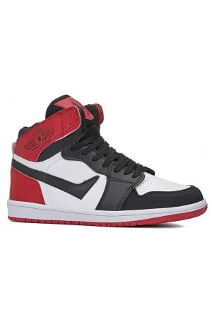 Nstil Boy's Red- White- Black Casual Basketball Sport Shoes