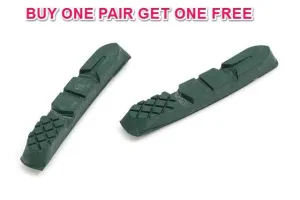 PAIR SELCOF MTB SM-1320 REPLACEMENT GREEN PADS FOR CERAMIC RIMS ONLY SAVE 75% OF