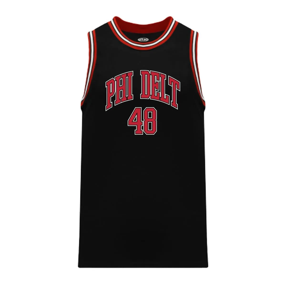 Phi Delt Black Basketball Jersey