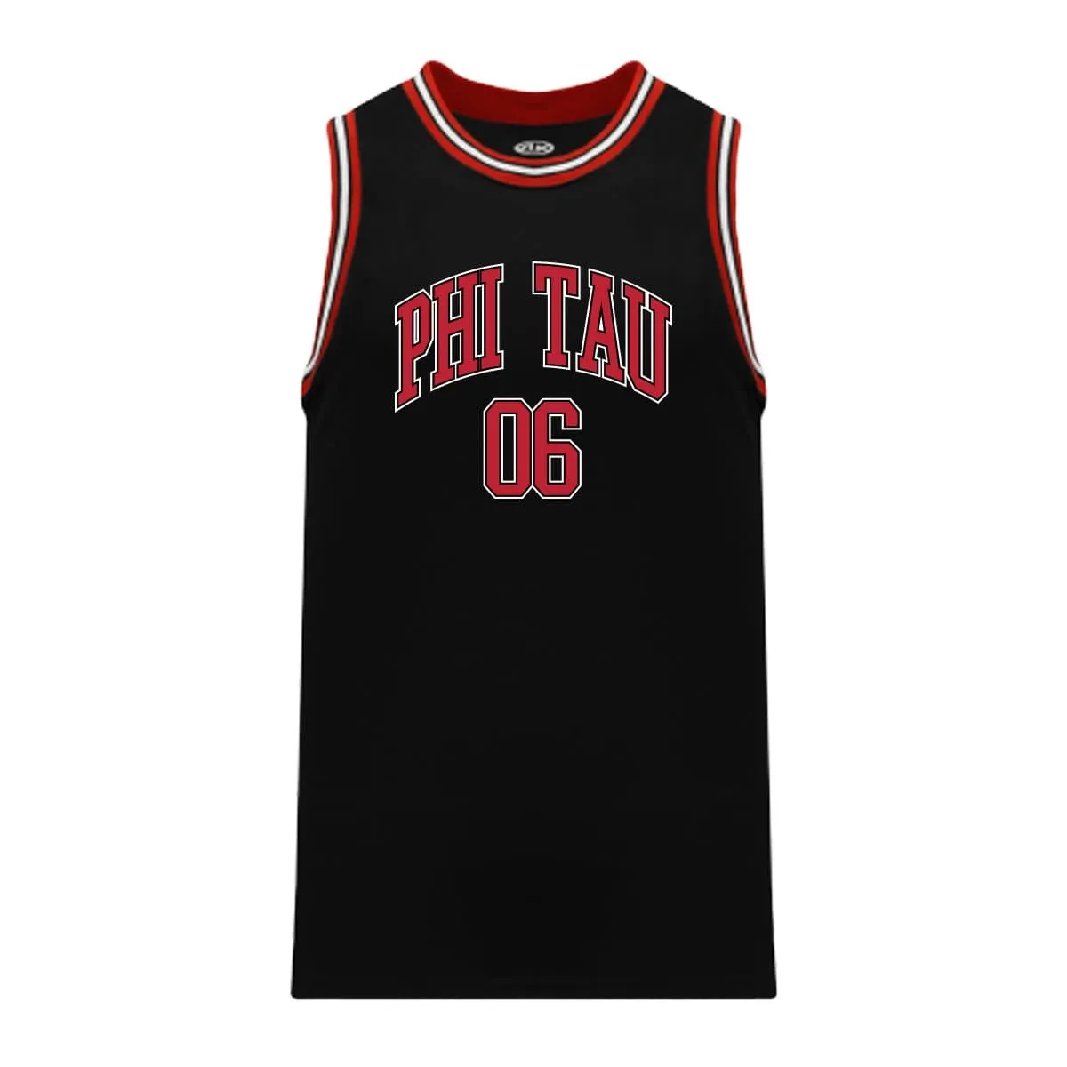 Phi Tau Black Basketball Jersey