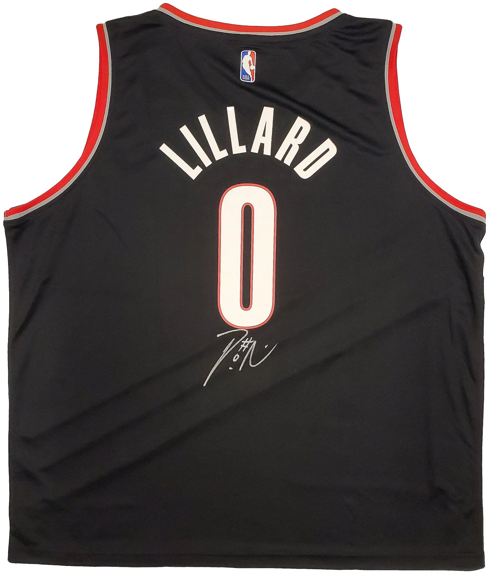 Portland Trail Blazers Damian Lillard Autographed Black Fanatics Jersey Size XXL Beckett BAS Stock #196413