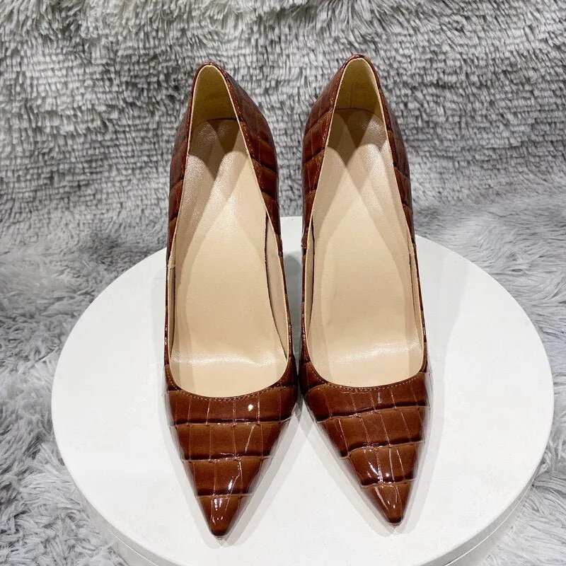 Pre Order:  Nude Tone Snakeskin Pumps