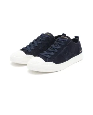 Rare Rabbit Mens Sauron Navy Round Toe Premium Suede Lace Up Low Top Sneaker Shoes