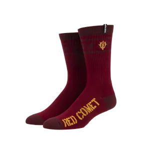 Red Comet Athletic Crew Socks