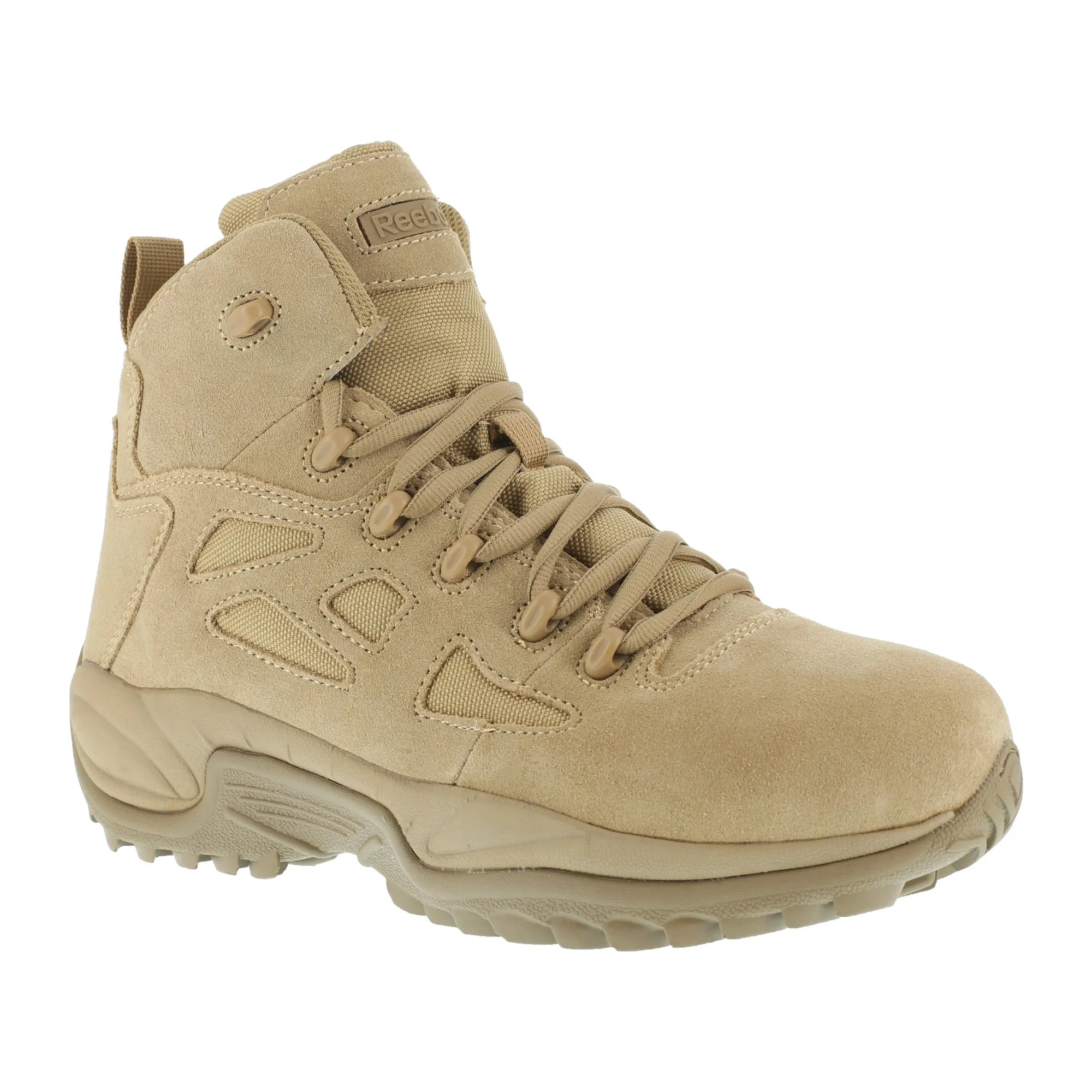 Reebok Mens Desert Tan Suede Military Boots RR Stealth 6in CT