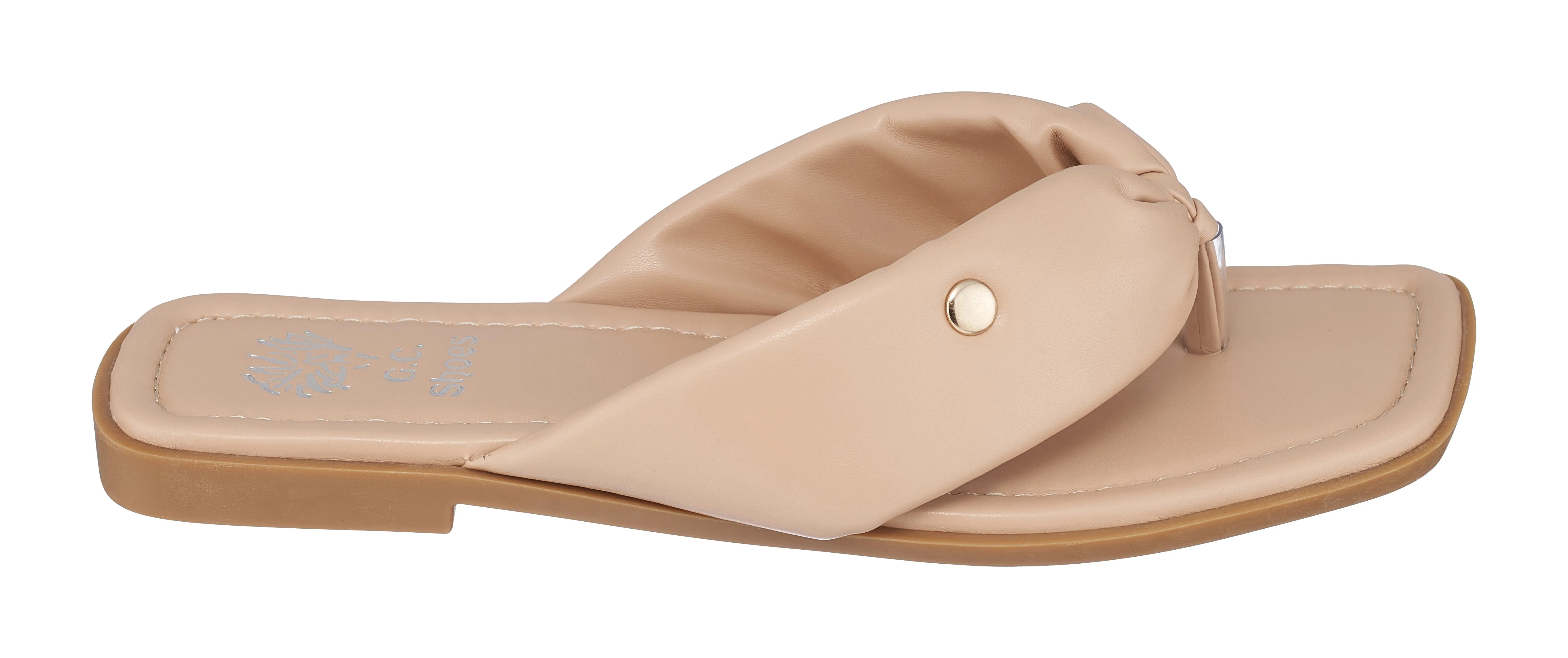 Reid Nude Flat Sandals