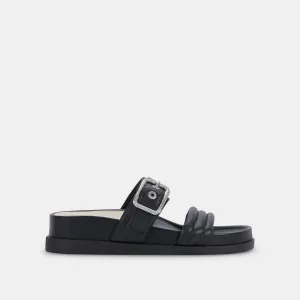 SHAILA SANDALS BLACK LEATHER